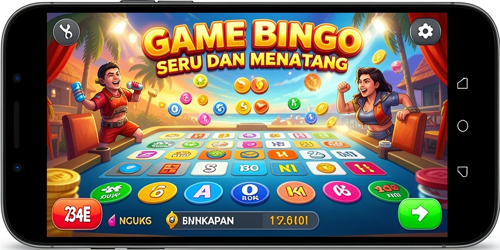 Tampilan gameplay seru di aplikasi Bingo 234E.