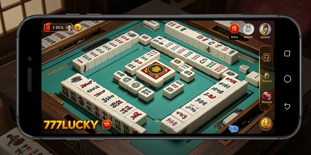 Screenshot gameplay <strong>777LUCKY</strong> memperlihatkan tantangan Mahjong yang menarik.