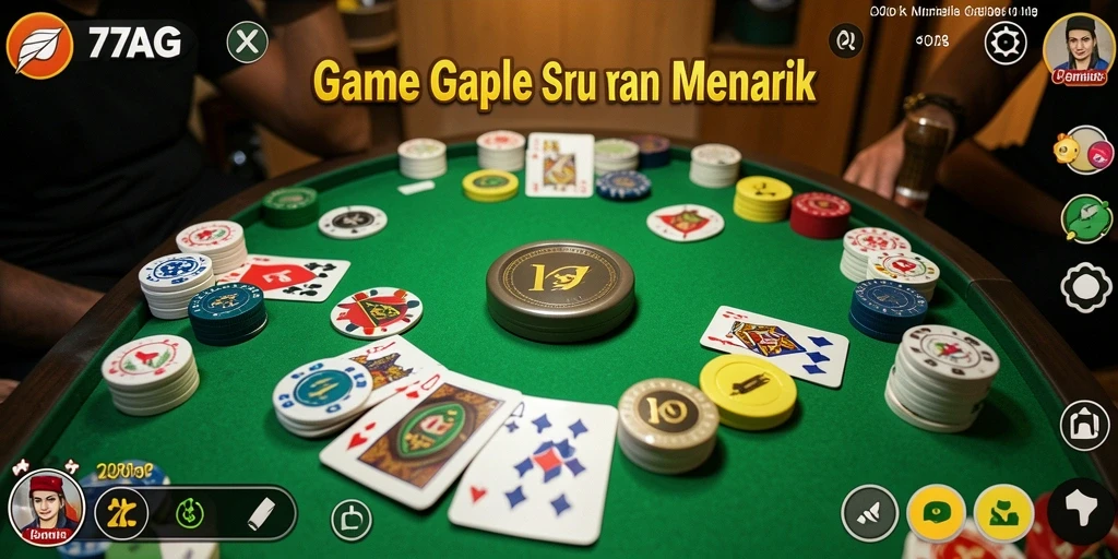 Screenshot gameplay Gaple yang penuh aksi dan keseruan.