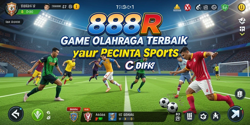 Screenshot gameplay 888R menampilkan aksi seru olahraga.