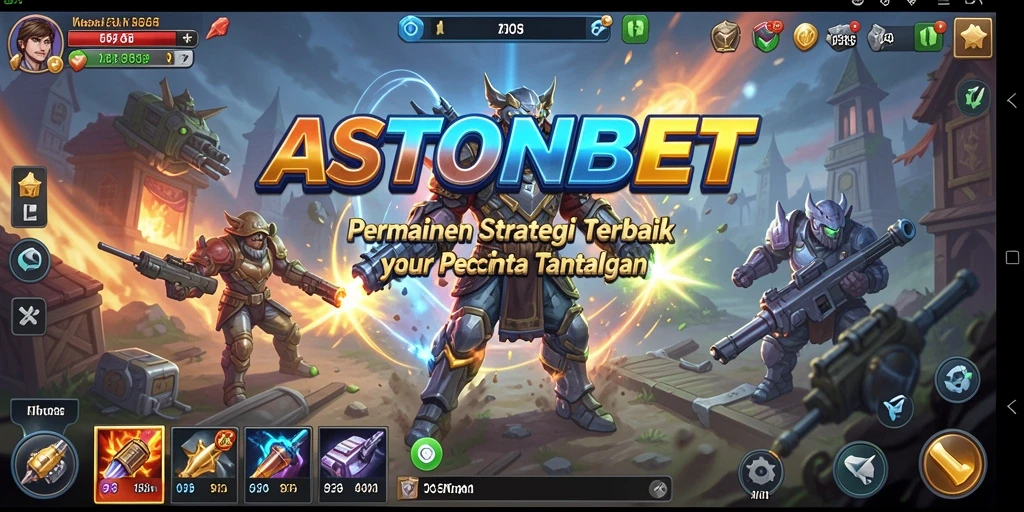 Screenshot utama ASTONBET menampilkan gameplay strategi yang mendebarkan.