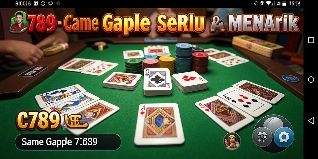 Screenshot C789 menampilkan gameplay Gaple yang seru dan interaktif.