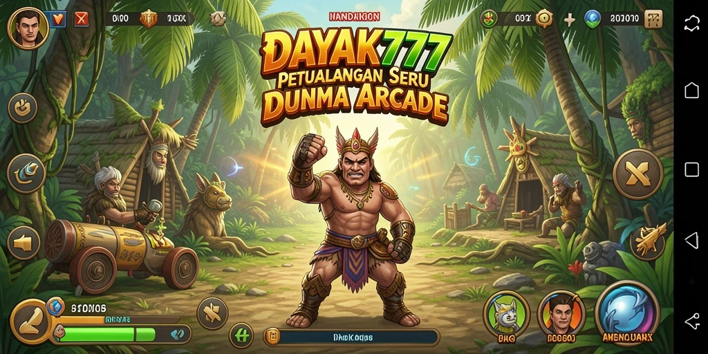 Tampilan seru gameplay dari DAYAK777 dengan tantangan menarik.
