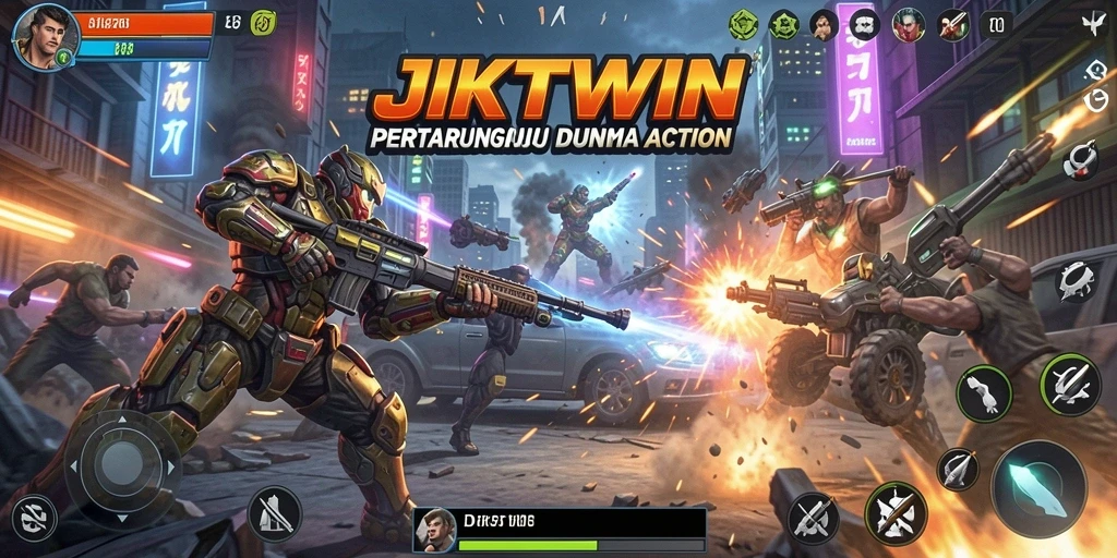 Tampilan gameplay seru di JKTWIN dengan aksi yang mendebarkan.