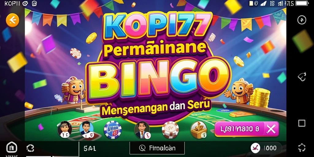 Tampilan gameplay KOPI77 yang menarik dan penuh warna.
