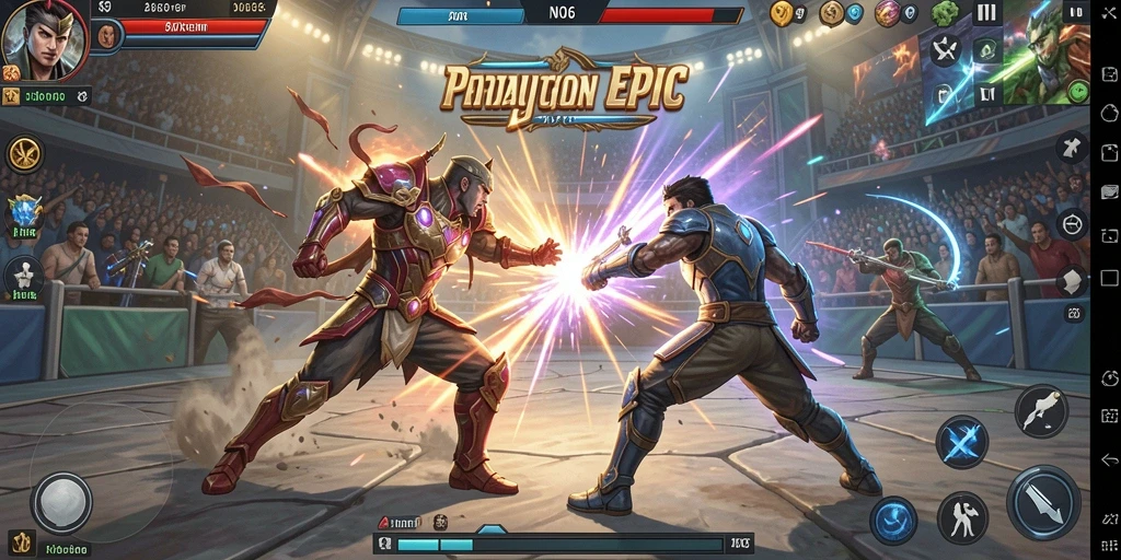 Screenshot tampilan seru dari pertarungan di N06.