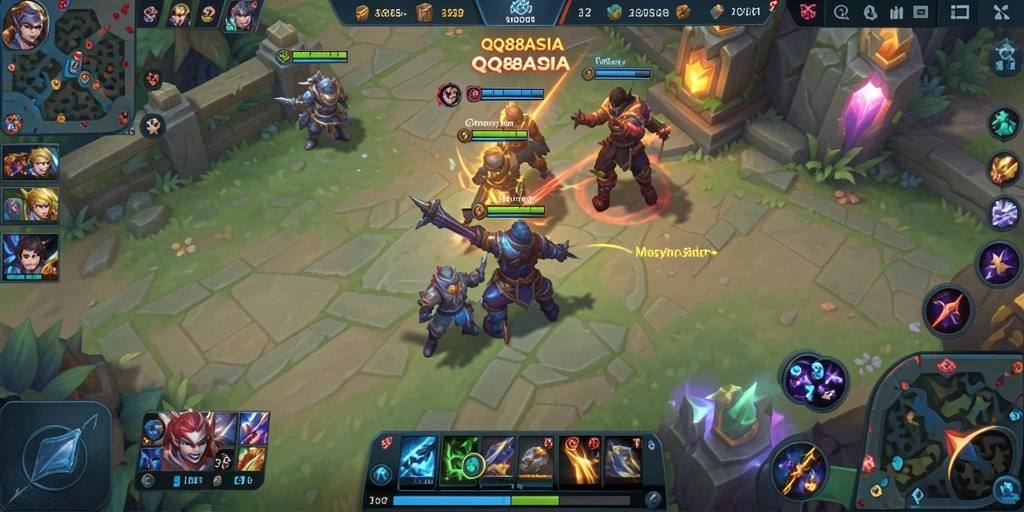 Tampilan utama gameplay QQ88ASIA yang seru dan kompetitif.