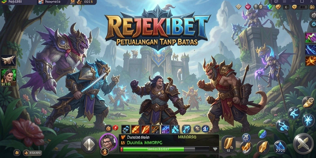 Menampilkan aksi epik dalam gameplay REJEKIBET yang mendebarkan.