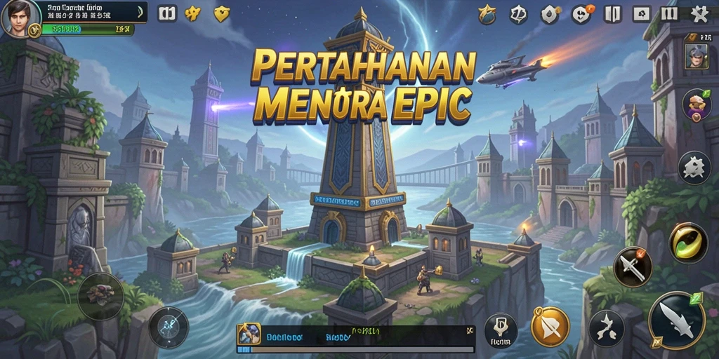 Gameplay menegangkan dengan menara pertahanan yang strategis.