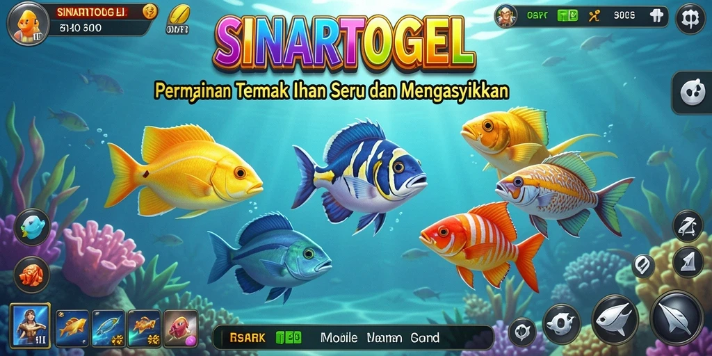 Tampilan gameplay <strong>SINARTOGEL</strong> yang menampilkan aksi menembak ikan yang seru.