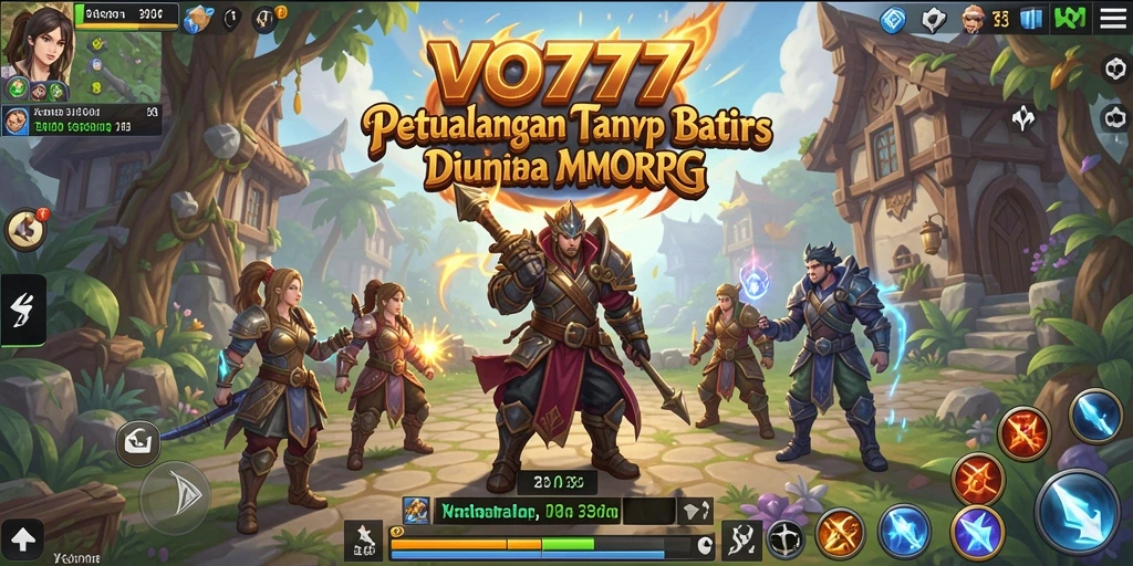 Tampilan epik dari permainan MMORPG VO777 yang memukau.